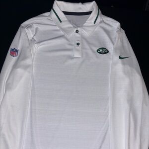 Nike On Field Jets Long Sleeve Polo Mens Small